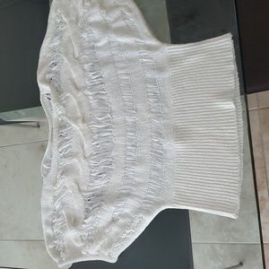 Hot & Delicious white knit top